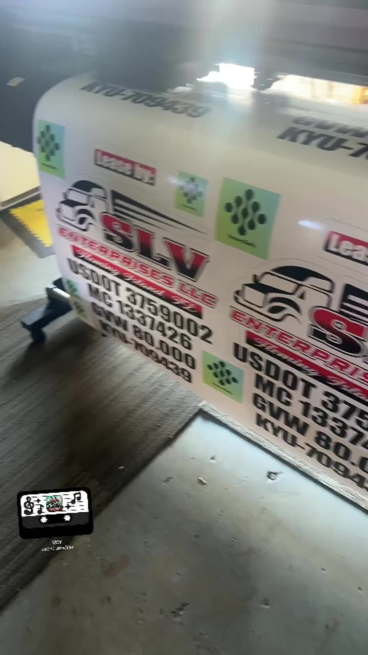 Plotter printing decals